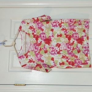 🔥White stag floral T-shirt xl